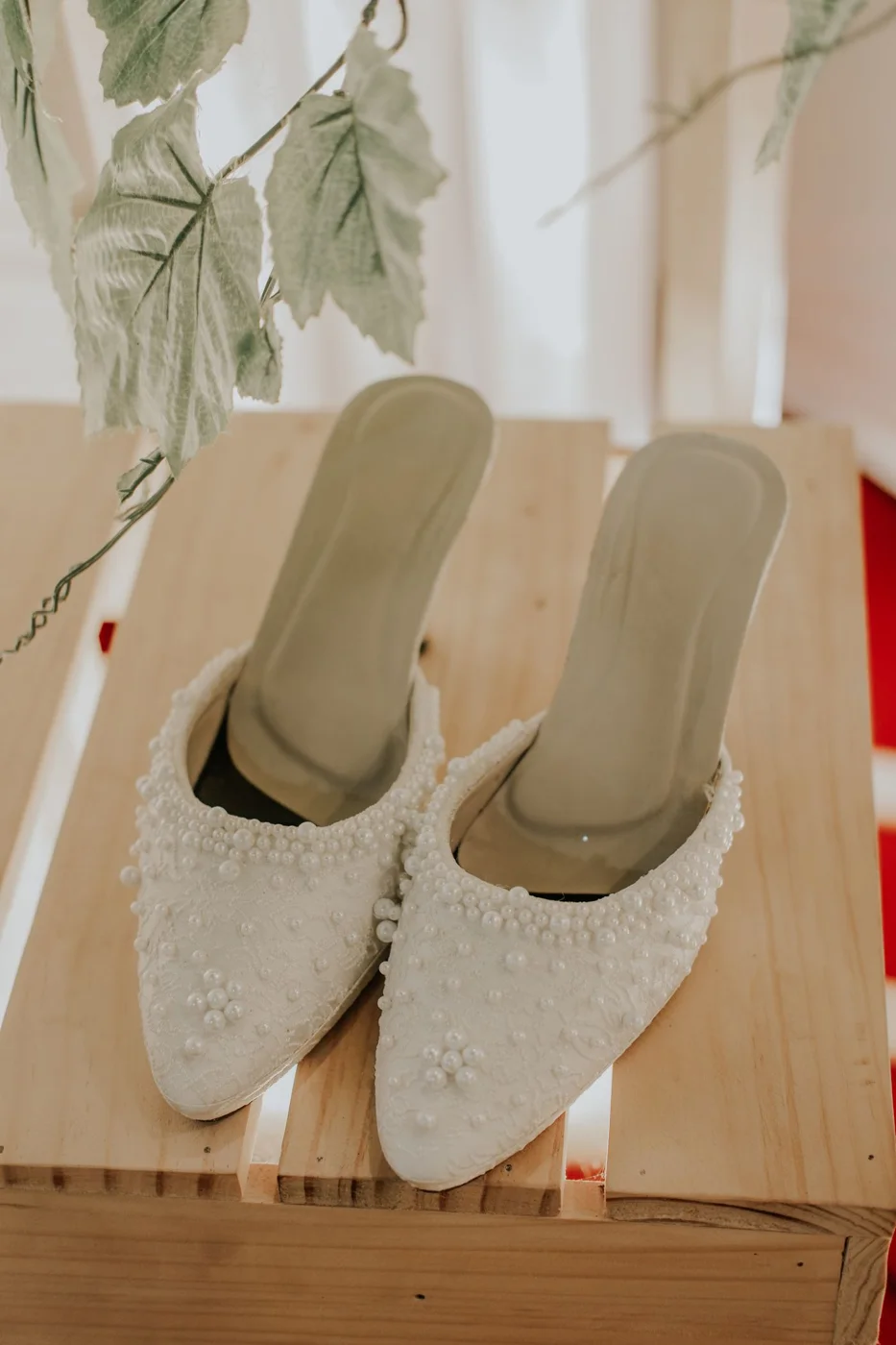 Close up of White Shoes