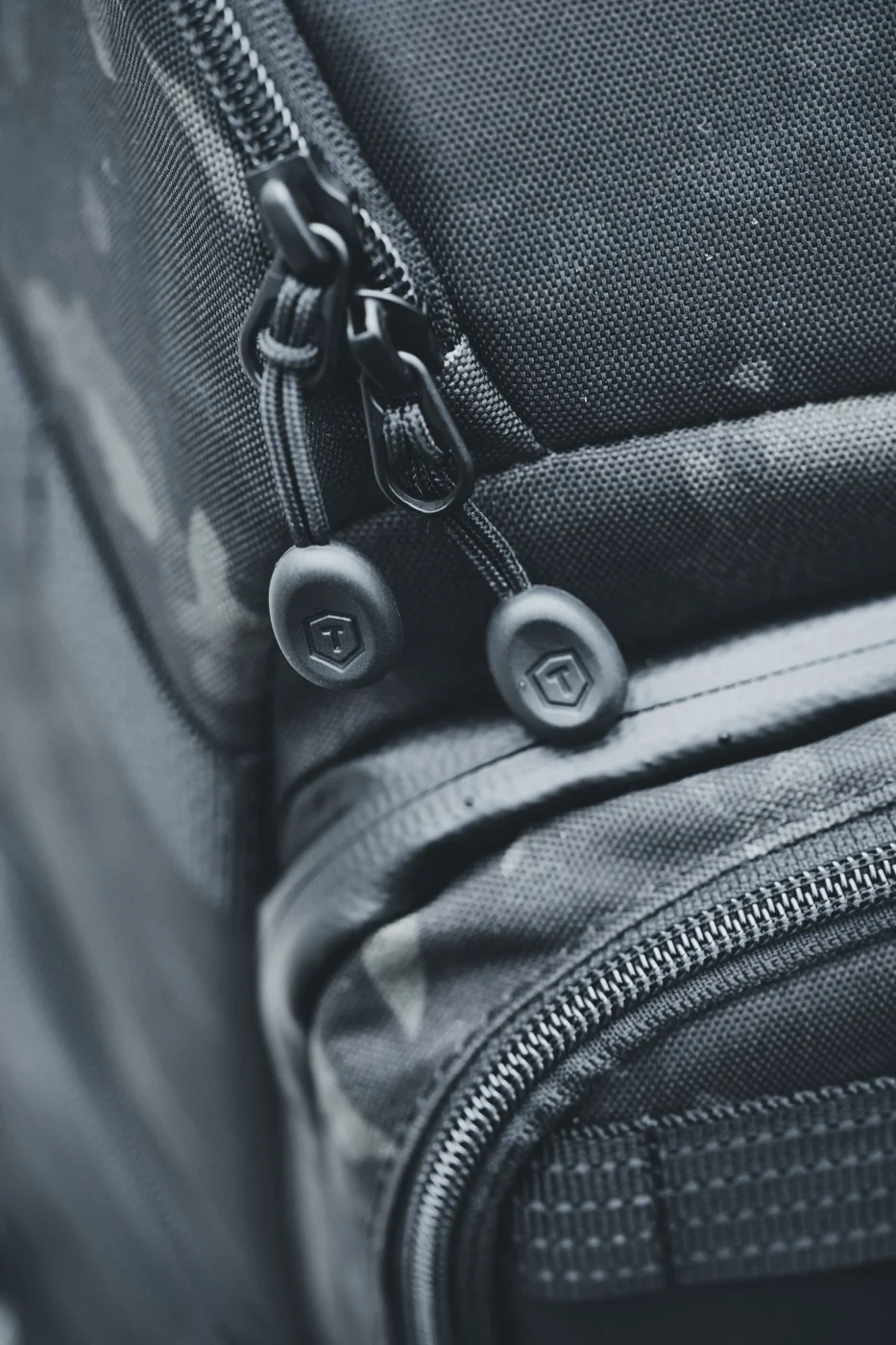 Close-up of a Zipper in a Backpack
